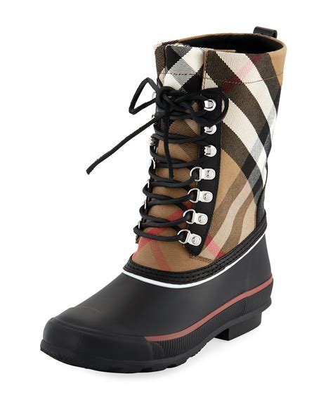 burberry rowlette house check rain boot|net a porter Burberry rain boots.